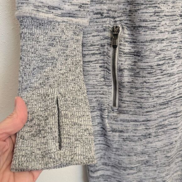 Athleta Sport It Cowl Neck Sweater Dress Heather Grey Size Medium Tall - Picture 5 of 7